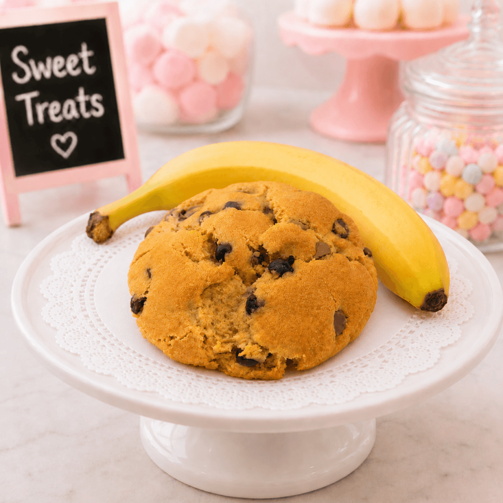 Chocolate chip and banana cookie